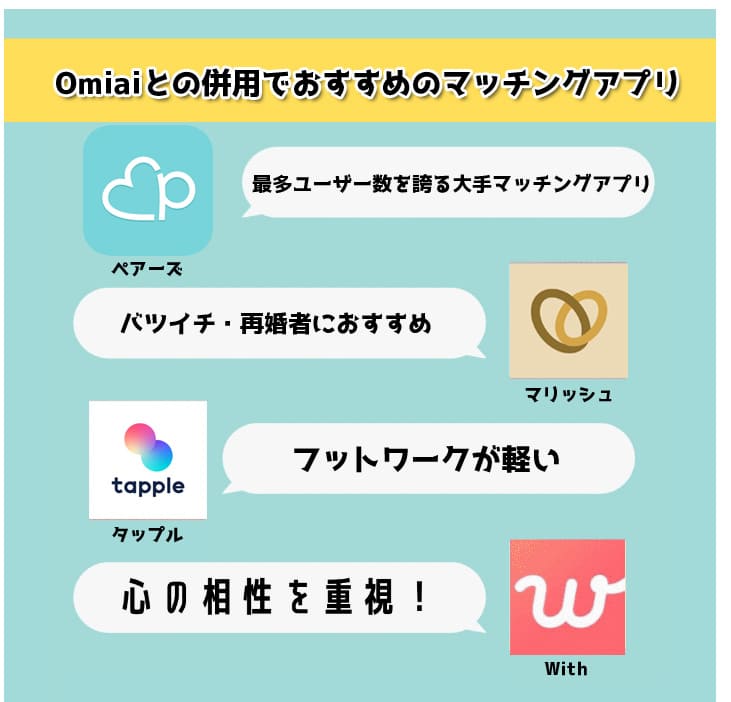 Omiai_併用アプリ_おすすめ